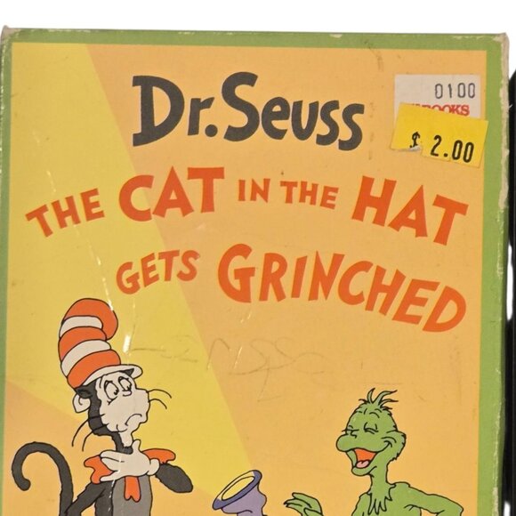 Dr Seuss The Cat In The Hat Gets Grinched VHS Tape Animated Cartoon Vintage - Picture 8 of 11